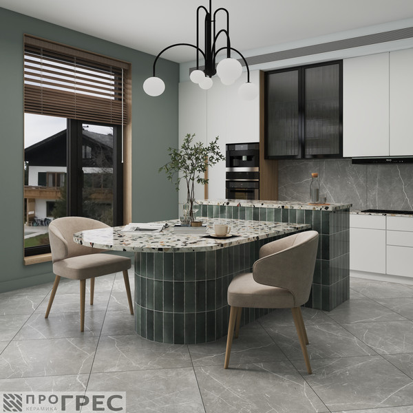 Изображение товара Плитка ProGres Marble line / NR0382 (600x600, светло-серый)