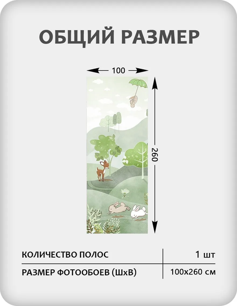 Изображение товара Фотообои листовые Citydecor Детская 472 (100x260см)