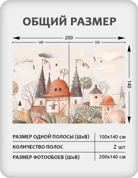 Изображение товара Фотообои листовые Citydecor Детская 476 (200x140см)