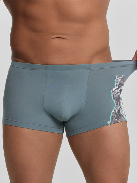 Изображение товара Комплект мужских трусов Mark Formelle 411216-2 (р.86-96, бриз/роботы на черном)