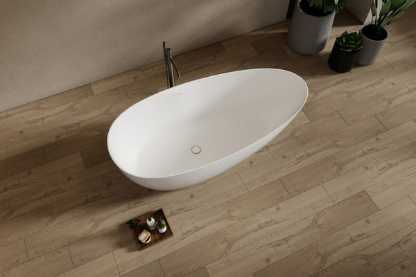 Изображение товара Ванна из искусственного камня Abber Stein AS9611NM-1.7 (белый матовый)