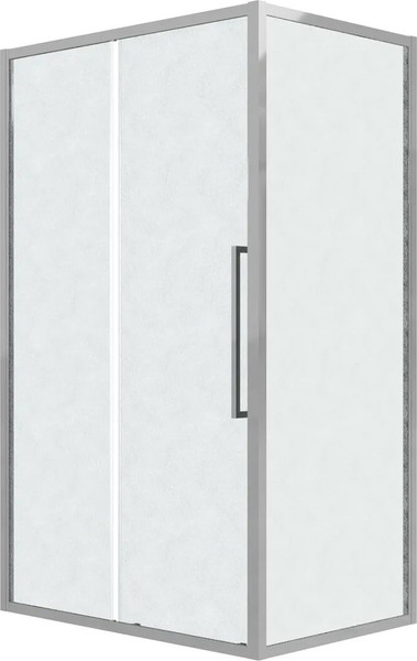 Изображение товара Душевой уголок Grossman Cosmo 100х100х195 / 120.K33.02.1010.10.02 (хром/стекло шиншилла)