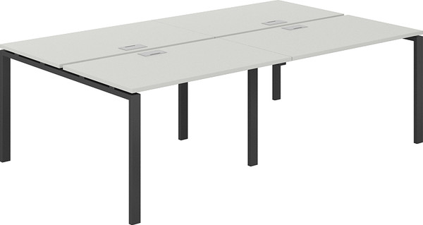 Изображение товара Комплект письменных столов Norden 240х143.8х75 / SG.254.SH.63.AN (антрацит/серый бархат)