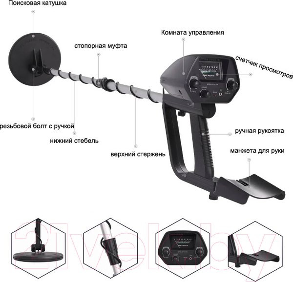 Изображение товара Металлоискатель Tianxun MD-4030RU + MD-700 Pointer
