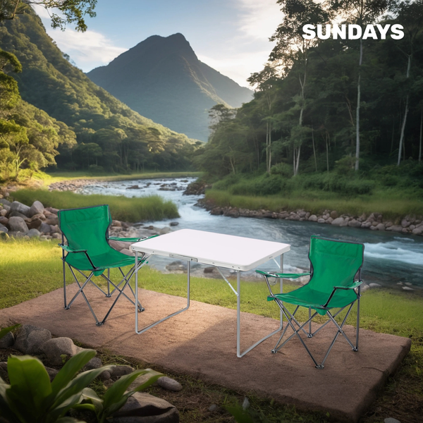 Изображение товара Комплект складной мебели Sundays ZC-CT004/ZC-CC005 (темно-зеленый)