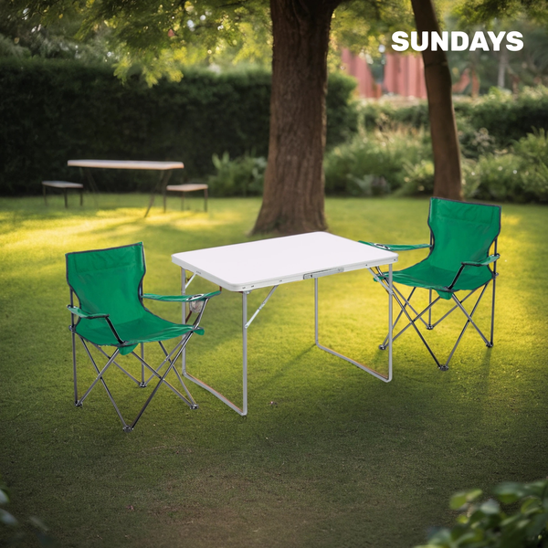 Изображение товара Комплект складной мебели Sundays ZC-CT004/ZC-CC005 (темно-зеленый)