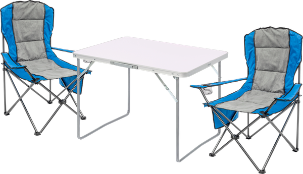 Изображение товара Комплект складной мебели Sundays ZC-CT004/ZC-CC008 (синий/серый)