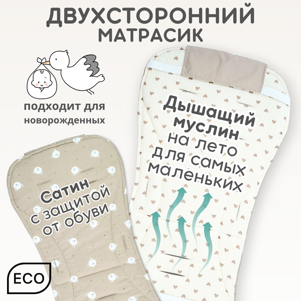 Изображение товара Вкладыш для коляски Bubago КМ1 BG 169-1 (бежевый мишки)