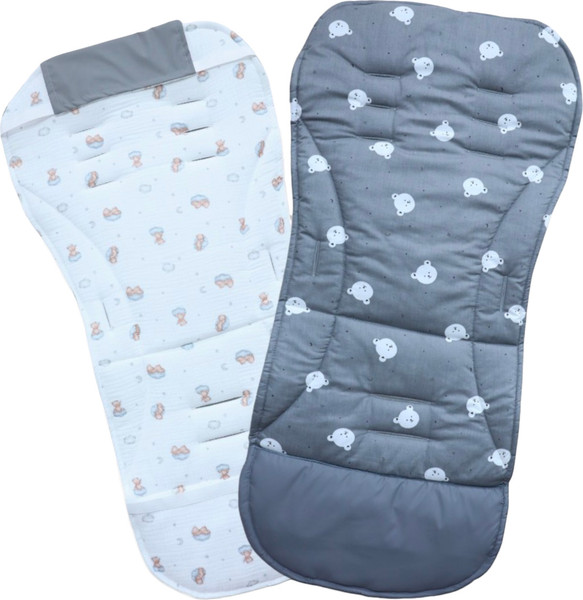 Изображение товара Вкладыш для коляски Bubago КМ1 BG 169-2 (серый мишки)