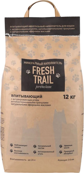 Изображение товара Наполнитель для туалета Kremnos Fresh Trail Премиум кремниевый (12кг)