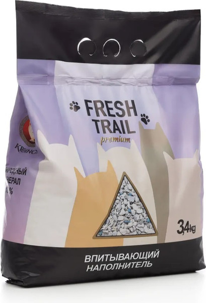 Изображение товара Наполнитель для туалета Kremnos Fresh Trail Премиум Кремниевый (3.4кг)