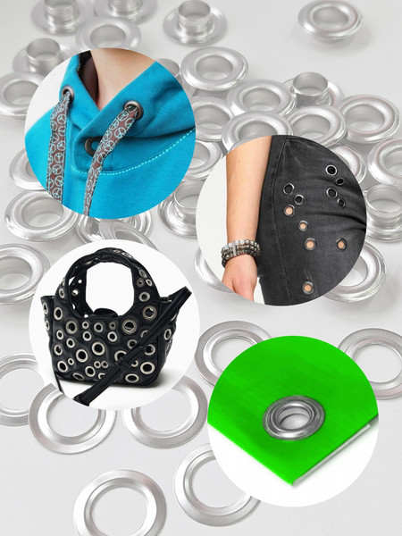 Изображение товара Набор люверсов Sentex Никель-500 12мм / МФ Л 12 (500шт)