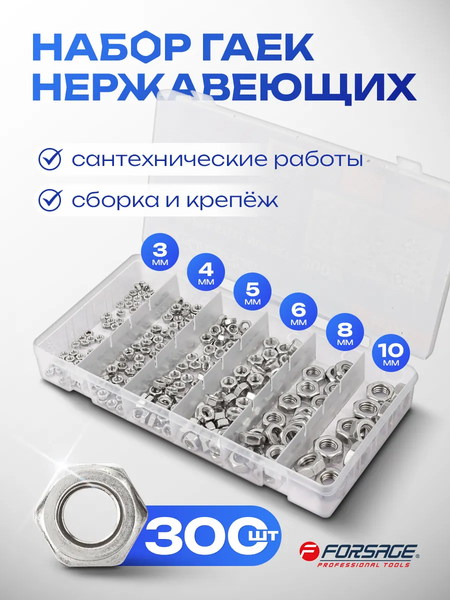 Изображение товара Гайка Forsage F-06773 (65439), (300шт)