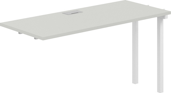 Изображение товара Стол модульный Norden 280х60х75 / SG.264.SH.44.WH (белый/серый бархат)