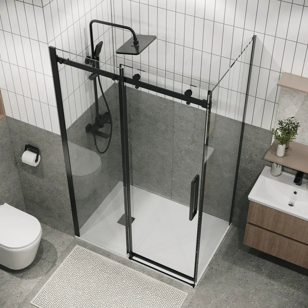 Изображение товара Душевой уголок Grossman Classic 160x90x195 / 120.K33.04.1690.21.00 (черный матовый/стекло прозрачное)