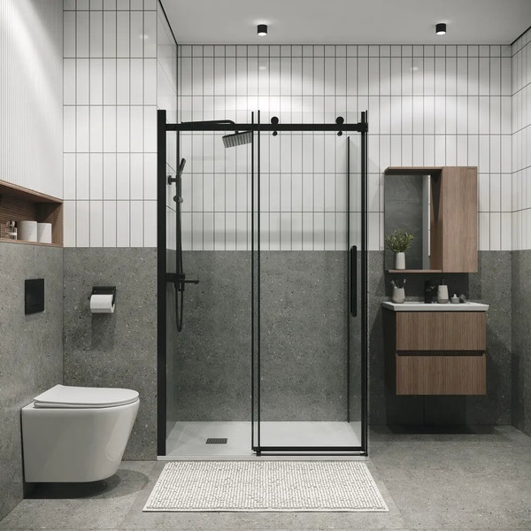 Изображение товара Душевой уголок Grossman Classic 160x90x195 / 120.K33.04.1690.21.00 (черный матовый/стекло прозрачное)