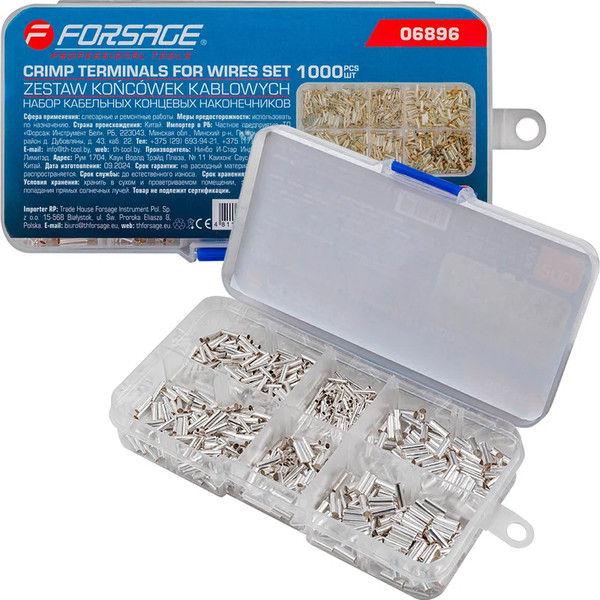 Изображение товара Набор наконечников для кабеля Forsage F-06896 (65415), (1000шт)