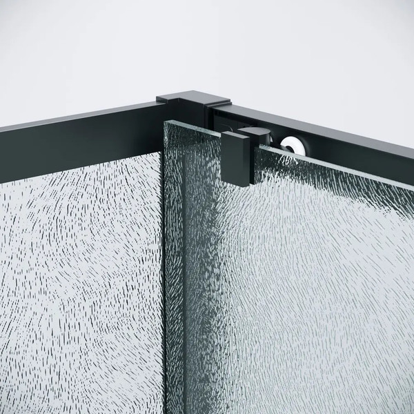 Изображение товара Душевой уголок Grossman Cosmo 100x100x195 / 120.K33.02.1010.21.02 (черный матовый/стекло шиншилла)