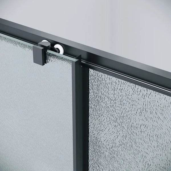 Изображение товара Душевой уголок Grossman Cosmo 110x100x195 / 120.K33.02.1110.21.02 (черный матовый/стекло шиншилла)