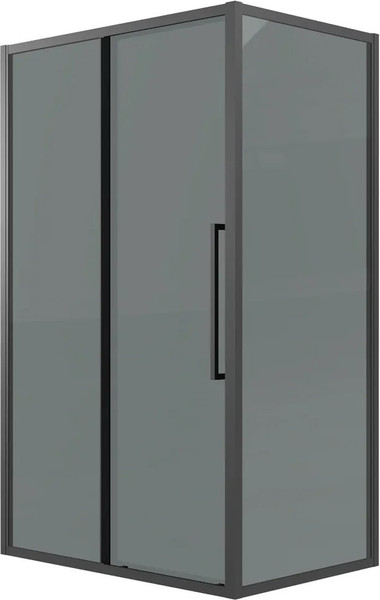 Изображение товара Душевой уголок Grossman Cosmo 110x100x195 / 120.K33.02.1110.21.10 (черный матовый/стекло тонированное)