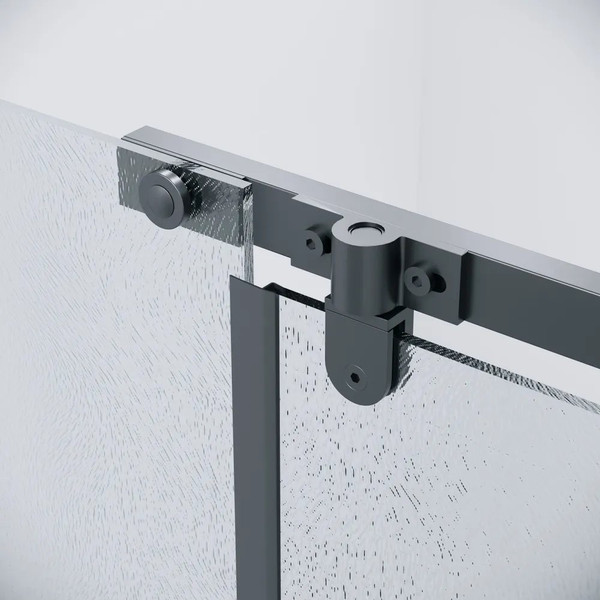 Изображение товара Душевой уголок Grossman Pragma 100x100x195 / 120.K33.03.1010.21.02 (черный матовый/стекло шиншилла)