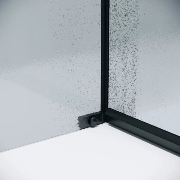 Изображение товара Душевой уголок Grossman Pragma 100x100x195 / 120.K33.03.1010.21.02 (черный матовый/стекло шиншилла)