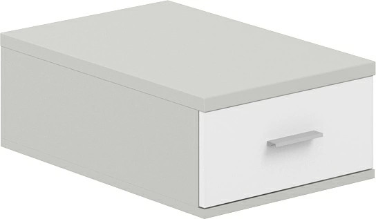 Изображение товара Тумба Norden Подвесная с 1 ящиком / SG.531.SH.WH (серый бархат/белый)