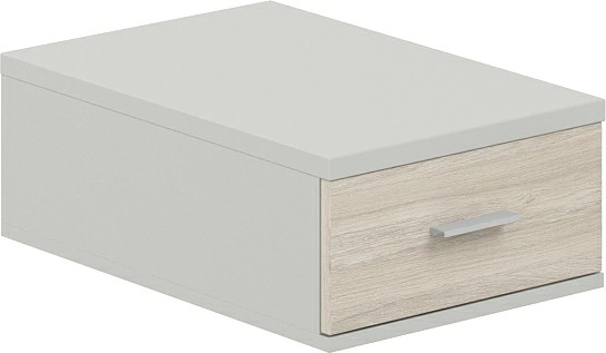 Изображение товара Тумба Norden Подвесная с 1 ящиком / SG.531.SH.OL (серый бархат/дуб светлый)