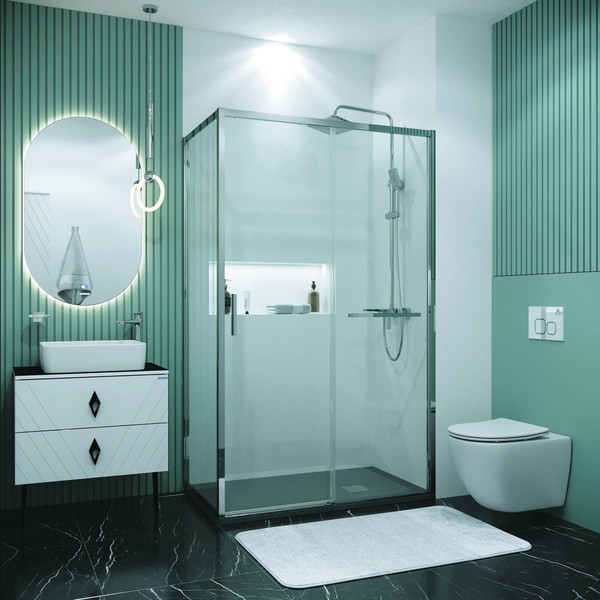 Изображение товара Душевой уголок Grossman Style 130x100x195 / 120.K33.05.1310.10.00 (хром/стекло прозрачное)