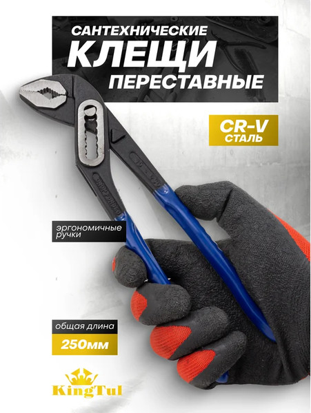 Изображение товара Клещи переставные KingTul KT-613B250 (64526)