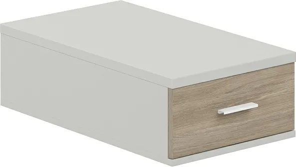 Изображение товара Тумба Norden Подвесная с 1 ящиком / SG.532.SH.OD (серый бархат/дуб темный)