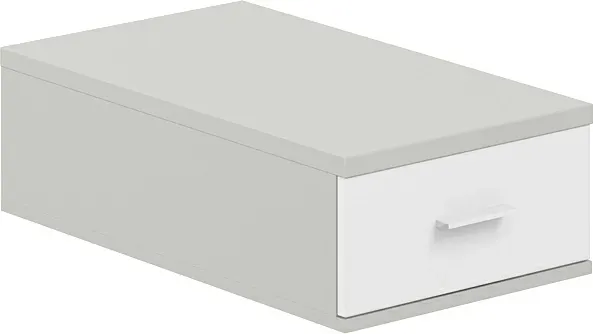 Изображение товара Тумба Norden Подвесная с 1 ящиком / SG.532.SH.WH (серый бархат/белый)