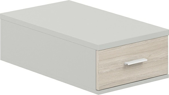 Изображение товара Тумба Norden Подвесная с 1 ящиком / SG.532.SH.OL (серый бархатдуб светлый)