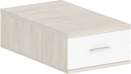 Изображение товара Тумба Norden Подвесная с 1 ящиком / SG.533.OL.WH (дуб светлый/белый)
