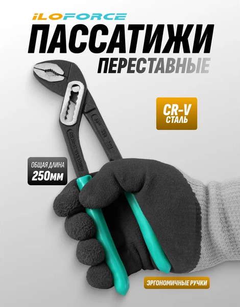 Изображение товара Клещи переставные ILOforce IF-613B250 (64723)