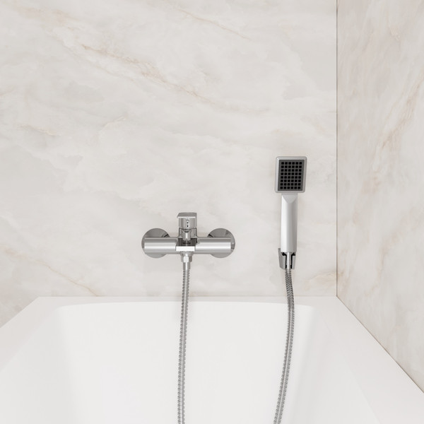 Изображение товара Смеситель Lauter Reef 21CK6678C с лейкой Serene 21S00103 и душевым шлангом