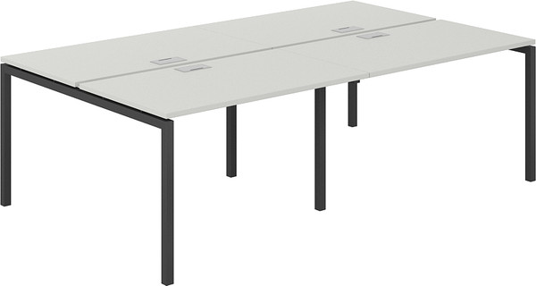 Изображение товара Комплект письменных столов Norden 240х143.8х75 / SG.254.SH.44.AN (антрацит/серый бархат)