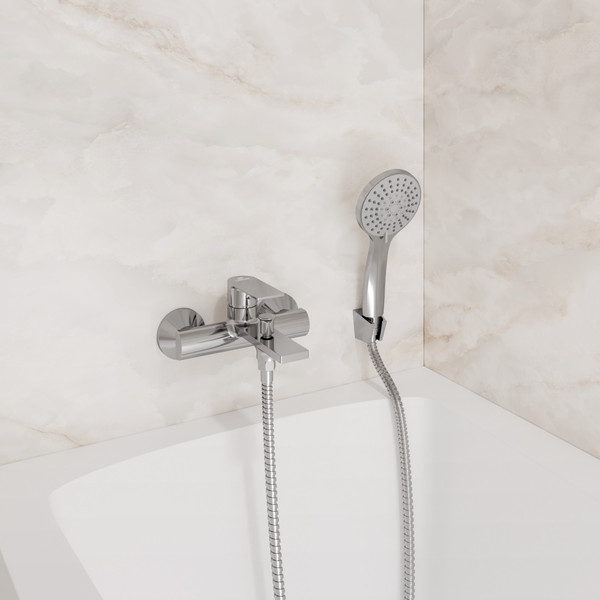 Изображение товара Смеситель Lauter Reef 21CK6678C с лейкой Daisy 21S10167 и душевым шлангом