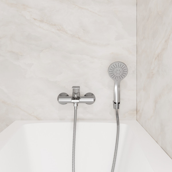 Изображение товара Смеситель Lauter Reef 21CK6678C с лейкой Daisy 21S10167 и душевым шлангом