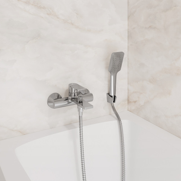 Изображение товара Смеситель Lauter Reef 21CK6678C с лейкой Fleur 21S00126 и душевым шлангом