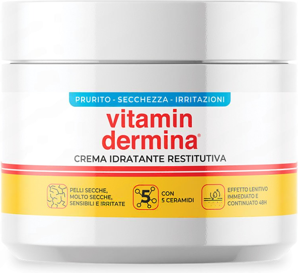 Изображение товара Крем для тела Vitamin Dermina Восстанавливающий увлажняющий (400мл)