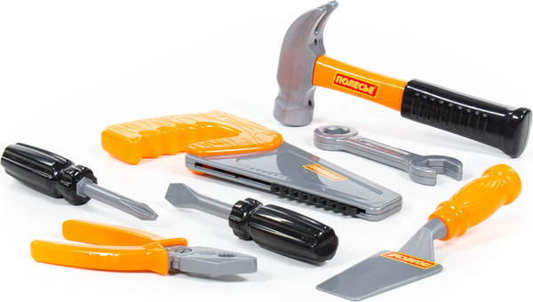 Изображение товара Набор инструментов игрушечный Полесье №7 / 61199 (оранжевый)