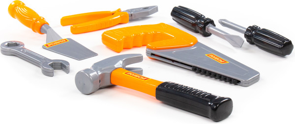 Изображение товара Набор инструментов игрушечный Полесье №7 / 61199 (оранжевый)