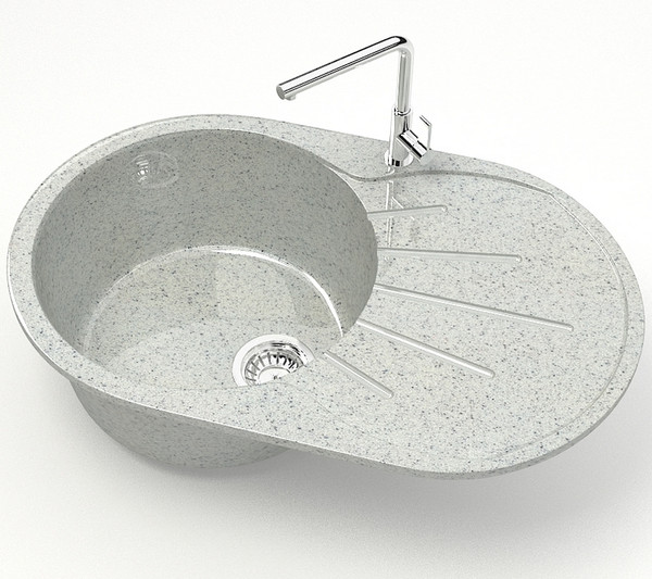 Изображение товара Мойка кухонная Marrbaxx 110/Q10 / F110Q010 (светло-серый)