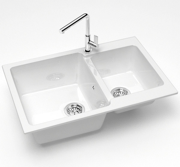 Изображение товара Мойка кухонная Marrbaxx 191/G31 / F191G031 (белый)