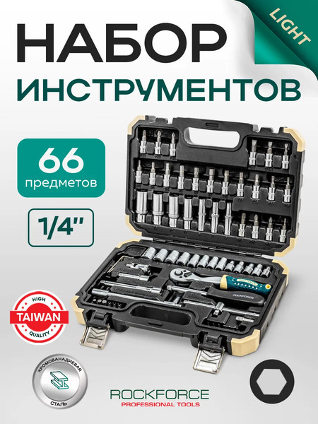 Изображение товара Универсальный набор инструментов RockForce RF Light-2661-5 (65587)
