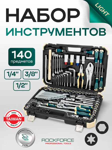 Изображение товара Универсальный набор инструментов RockForce RF Light-41421+6 (65586)