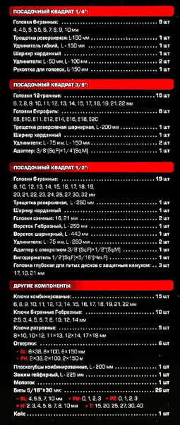 Изображение товара Универсальный набор инструментов RockForce RF Light-41421+6 (65586)