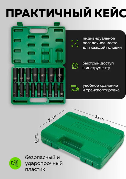 Изображение товара Набор головок слесарных Forsland 4167-5MPB (65459)