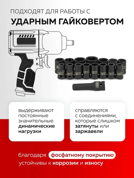 Изображение товара Набор головок слесарных Everforce EF-4179-5MPB (65462)